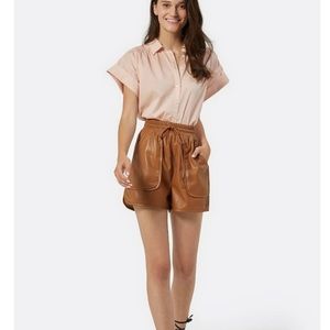 Joie Vegan Leather Shorts